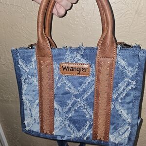 Wrangler Blue and Brown Women's Bag